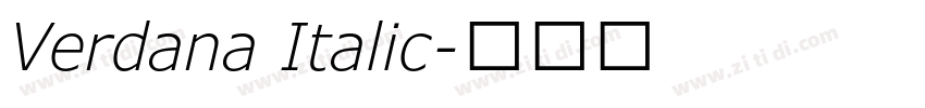 Verdana Italic字体转换 Verdana Italic字体转换